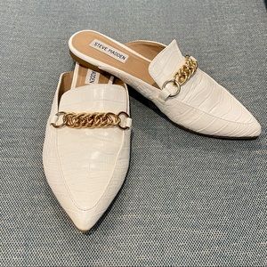 Steve Madden Forever Chain Pointed Toe Mule Shoes